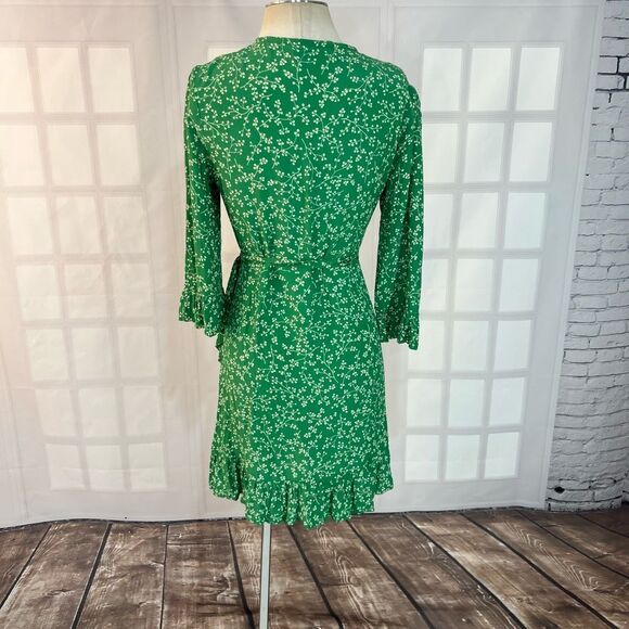 Faithfull the Brand Carmel Dress Violette Print Green size  8 - Picture 9 of 15